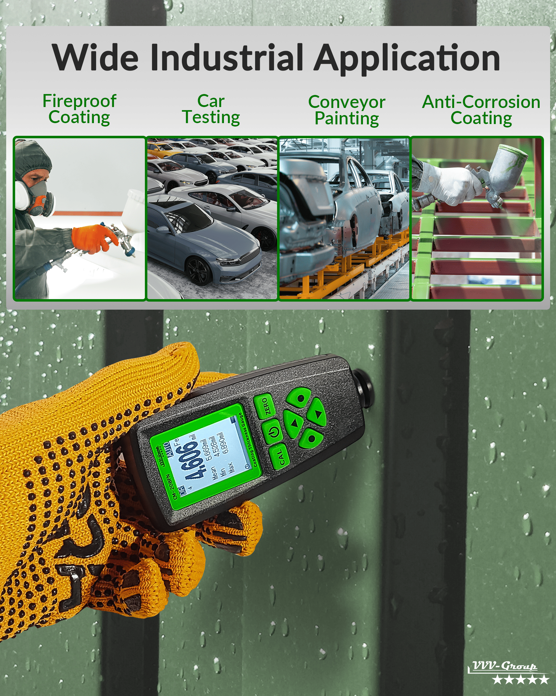 Digital Coating Thickness Gauge CM-208FN